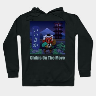 Iisaka, the Tengu Wanderer (Night Ver. 2.0) - “Chibis On The Move” by iisakastation.com Hoodie